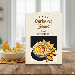Gelukkige Garbanzo Boon Dag   21 oktober kaart