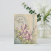 , gelukkige geboorte, liefje met Iris Briefkaart (Staand voorkant)