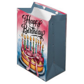 Gelukkige geboortedag cadeautas (Voorkant Gekanteld)