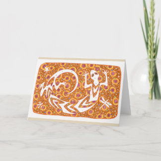 "Gelukkige Geest" notecard Kaart