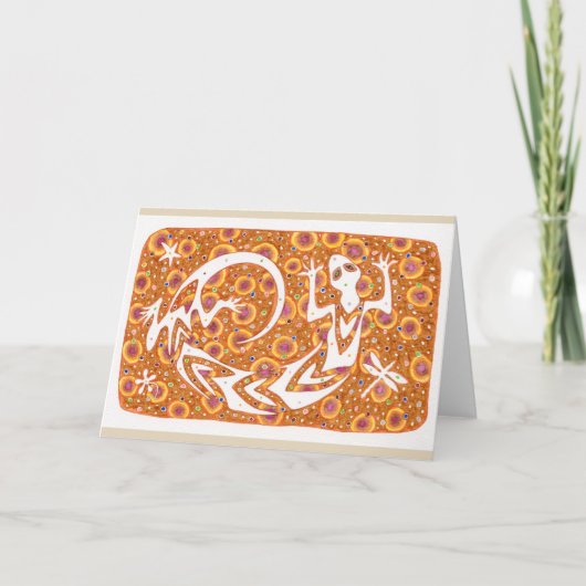 "Gelukkige Geest" notecard Kaart (Voorkant)