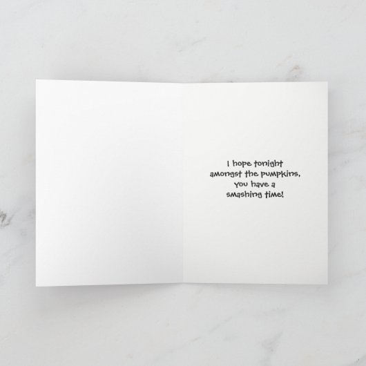 Gelukkige gehuil-o-Ween!  BO en Zonnig - Wenskaart Kaart (Binnen)