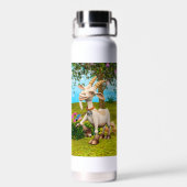 Gelukkige Geit Waterfles (Achterkant)