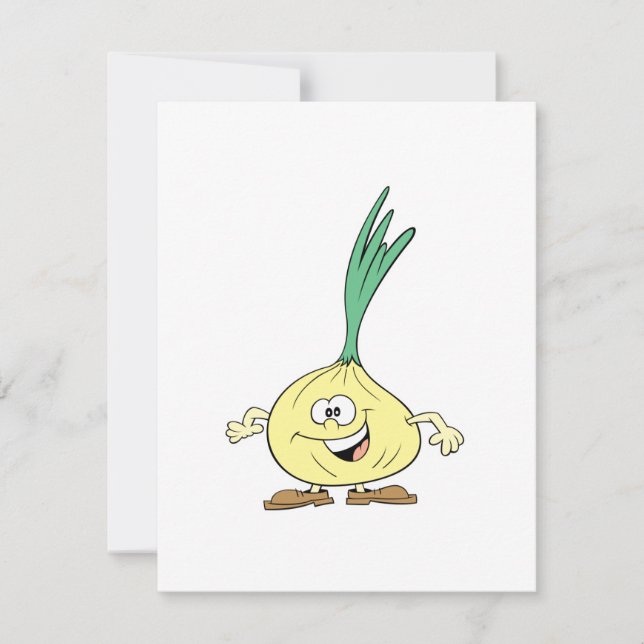 gelukkige gekke ui-cartoon (Voorkant)