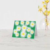 Gelukkige Gele en Witte Madeliefjes Kaart (Gele Bloem)