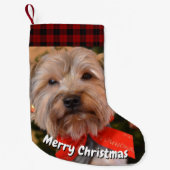 GELUKKIGE GELUKKIGE XMAS HOND KLEINE KERSTSOK (Voorkant)