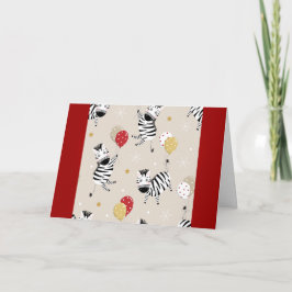 Gelukkige Gestreepte Kerstmis Kaart