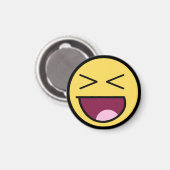 Gelukkige Geweldige gezichtsmagneet Magneet (Voorkant / Achterkant)