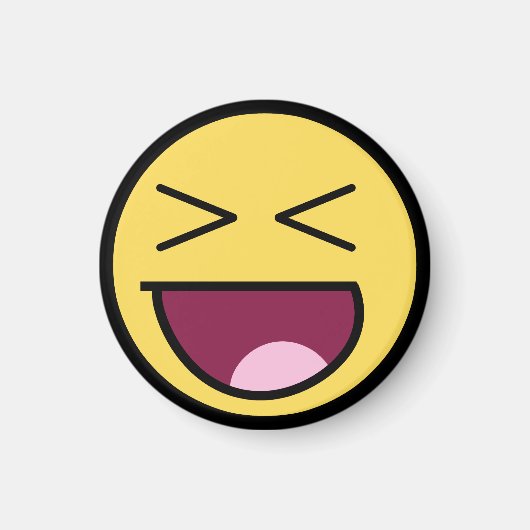 Gelukkige Geweldige gezichtsmagneet Magneet (Voorkant)