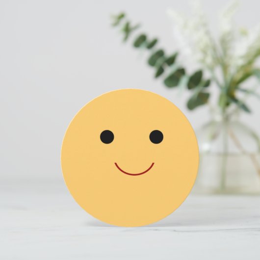 Gelukkige Gezicht Verjaardag Kaart (Staand voorkant)