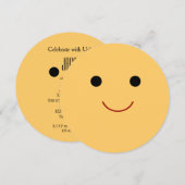 Gelukkige Gezicht Verjaardag Kaart (Voorkant / Achterkant)