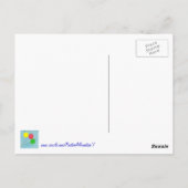 Gelukkige Gezonde Rijke Ballonbevestiging Briefkaart (Achterkant)