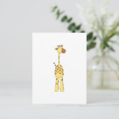 Gelukkige Giraffe. Cartoon Briefkaart (Staand voorkant)