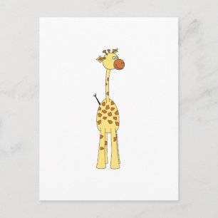 Gelukkige Giraffe. Cartoon Briefkaart