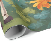 Gelukkige Giraffe & Geschenken in Oerwoud | Inpakp Cadeaupapier (Rol Hoek)