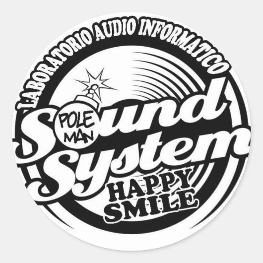 Gelukkige glimlach Styles Ronde Sticker (Voorkant)