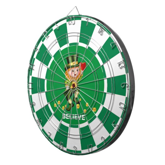 Gelukkige Gnome met Gouden Confetti en Hart Dartbord (Voorkant Rechts)