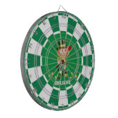 Gelukkige Gnome met Gouden Confetti en Hart Dartbord (Voorkant Links)