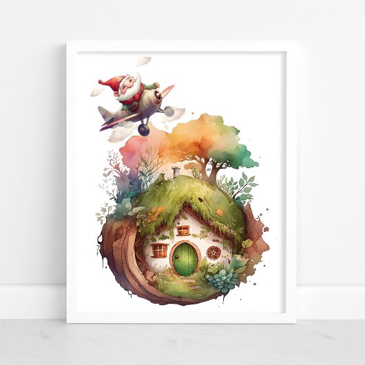 Gelukkige Gnome Reizen Aardehuis | Poster