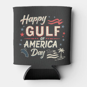 Gelukkige Golf van Amerika Grappige Patriottische Blikjeskoeler