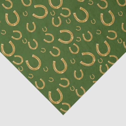 Gelukkige gouden hoefijzers tissuepapier (Detail)