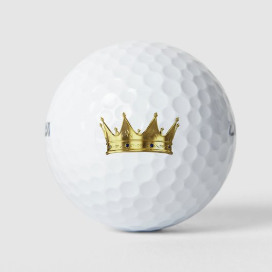 Gelukkige gouden kroon golfballen (Voorkant)