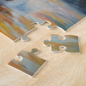 Gelukkige Gouden Retriever in Water Legpuzzel (Zijkant)