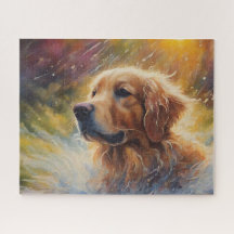 Gelukkige Gouden Retriever in Water