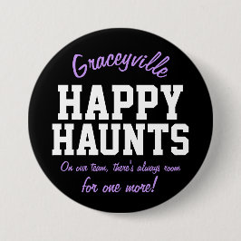 Gelukkige Graceyville achtervolgt Ronde Button 7,6 Cm