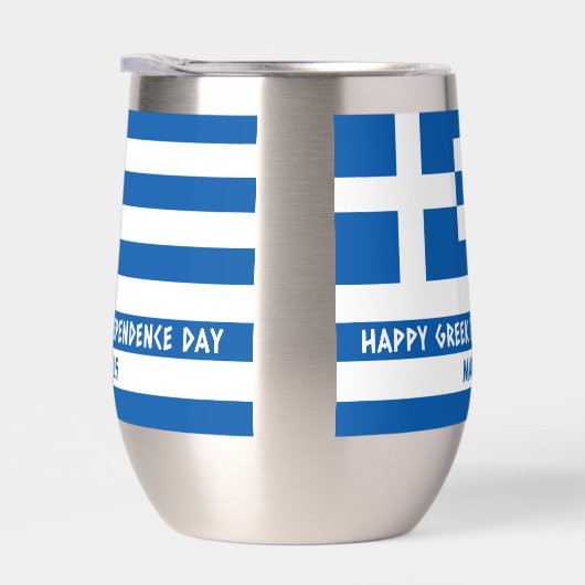 Gelukkige Griekse Onafhankelijkheidsdag Griekse vl (Rechts)