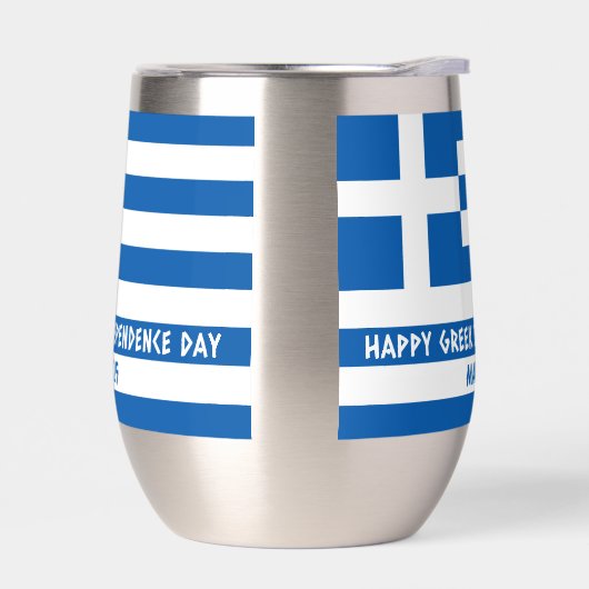 Gelukkige Griekse Onafhankelijkheidsdag Griekse vl (Links)