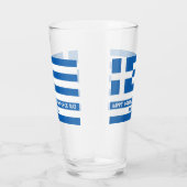 Gelukkige Griekse Onafhankelijkheidsdag Griekse vl Glas (Rechts)
