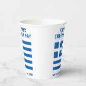 Gelukkige Griekse Onafhankelijkheidsdag Griekse vl Papieren Bekers (Links)