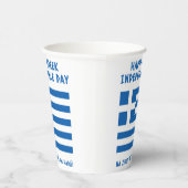 Gelukkige Griekse Onafhankelijkheidsdag Griekse vl Papieren Bekers (Rechts)