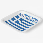 Gelukkige Griekse Onafhankelijkheidsdag Griekse vl Papieren Bordje (Gebogen)