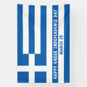 Gelukkige Griekse Onafhankelijkheidsdag Griekse vl Spandoek (Verticaal)