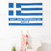 Gelukkige Griekse Onafhankelijkheidsdag Griekse vl Spandoek (Insitu)