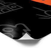 Gelukkige griezelige Halloween Perfect Poster (Hoek)