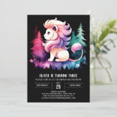 Gelukkige grillige leeuwenverjaardag kaart (Staand voorkant)