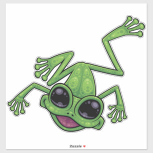 Gelukkige Groene Boom Kikker Sticker