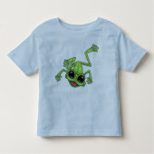 Gelukkige Groene Boomkikker Kinder Shirts (Voorkant)