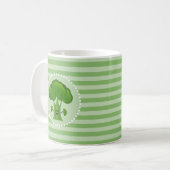 Gelukkige Groene Broccoli Koffiemok (Voorkant links)