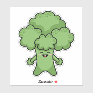 Gelukkige Groene Broccoli Sticker