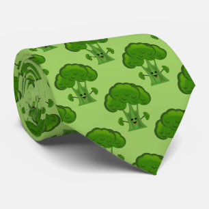 Gelukkige Groene Broccoli Stropdas