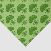 Gelukkige Groene Broccoli Tissuepapier (Detail)