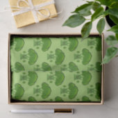 Gelukkige Groene Broccoli Tissuepapier (Geschenk)