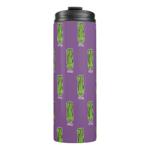 Gelukkige groene de vezelgroente van de Bos van de Thermosbeker