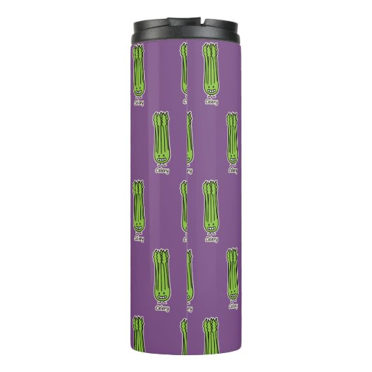 Gelukkige groene de vezelgroente van de Bos van de Thermosbeker (Achterkant)