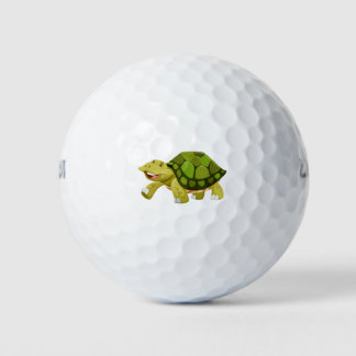 Gelukkige groene schildpad golfballen