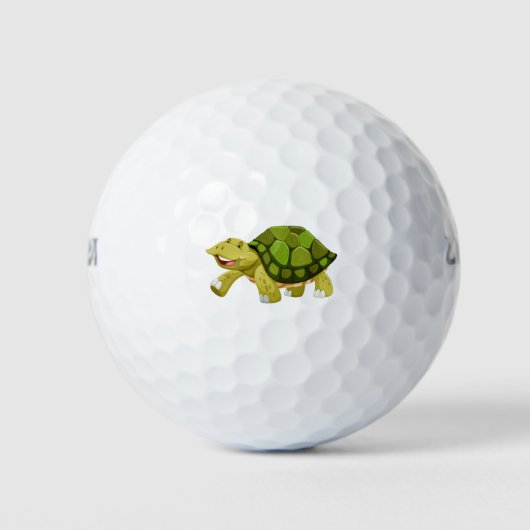 Gelukkige groene schildpad golfballen (Voorkant)